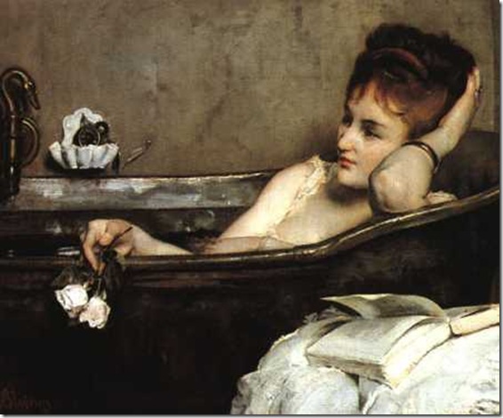 le bain: artwork by alfred stevens